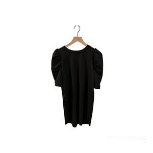 Zara Puffy Sleeve Black Size S Knee Length Dress